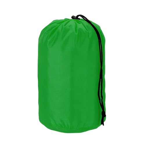 YELARXI Stuff Sack, Nylon Waterproof Storage Sacks Portable Drawstring Dry Stuff Bag Gear Organization with Toggle, 5x10Inch Fit for Backpacking Camping Traveling Hiking(Green)