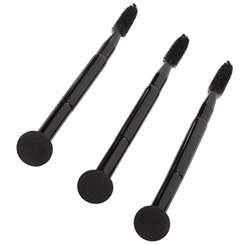 3pcs Makeup Mushroom Head Sponge Applicator Brush Double Ended Sponge Puff Eyebrow Brush