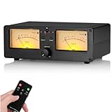 Doppio misuratore analogico VU e commutatore audio a 2 vie, display pannello DB, 4 livelli di retroilluminazione e telecomando, guadagno/colori regolabili per amplificatori valvolari, home theatre