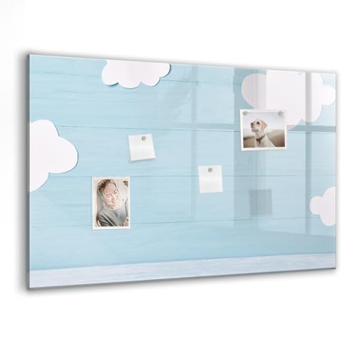 Tableau magnetique en verre de 90x60 cm pour toute la famille
