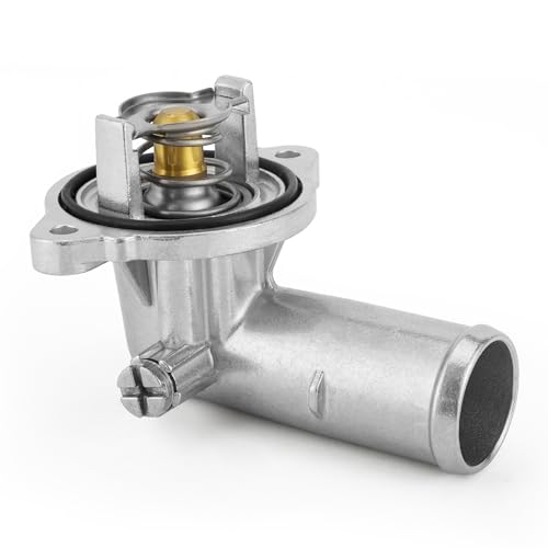 Upgrade Aluminum Thermostat & Housing Assembly for Jeep Grand Cherokee 2011-2015 Wrangler 2012-2017 Wrangler JK 2018 Dodge Durango 2011-2015 - Replaces 05184651AF 902-852 5184651AG 5184651AF
