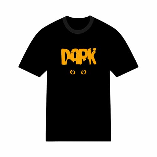 T-shirt drôle chat noir en pur coton haut de gamme avec motif sérigraphié personnalisable