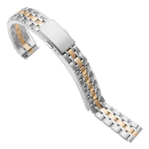 ���^���E�H�b�`�X�g���b�v �X�e�����X�X�`�[�� �܂肽���݃o�b�N�� ���X�g�o���h ���j�o�[�T�� ���߉\�o���h(Silver rose gold,10mm)