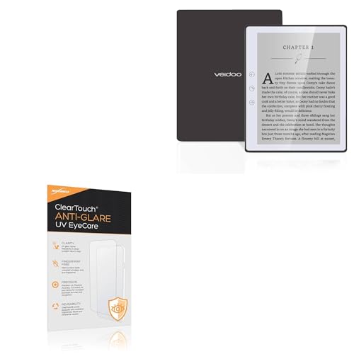 BoxWave Screen Protector Compatible With Veidoo eReader (5 in) - ClearTouch Anti-Glare Anti-UV EyeCare (2-Pack), Filters out Harmful Blue Light Reduce Fatigue