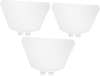 CANIGHT 3 peças de lâmina protetora para triturador, protetor ocular transparente para banco, protetor ocular transparente, protetor ocular transparente, acessórios para banco,