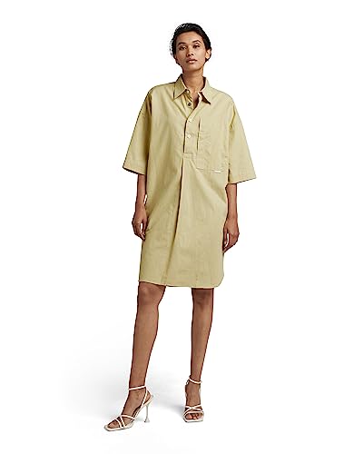 G-Star Raw Shirt Kleid 2.0 , Vestido Para Mujer, Verde Leek Green D23219-D187-D613 , L G-Star Raw Shirt Kleid 2.0 , Vestido Para Mujer, Verde Leek Green D23219-D187-D613 , L