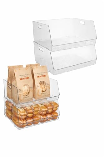 Organiseur extra long iDesign transparent pour stopper le désordre des placards