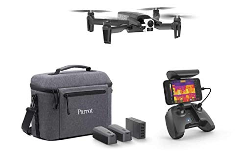 Parrot PF728120 Dron Térmico 4K Anafi Thermal 2 Cámaras de Alta Precisión Cámara Térmica de -10 °C A +400 °C + Cámara 4K HDR el Dron Térmico Ultracompacto para Todos los Profesionales