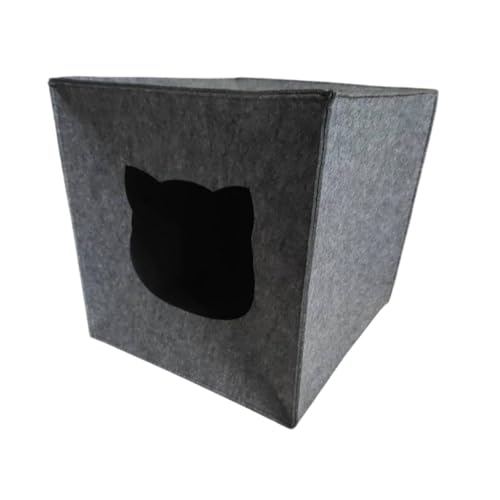 Lit pour chat en forme de grotte pour réchauffer les chats frileux