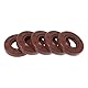 HEROFFIX Universelle Öldichtung TC Doppellippe mit Stahlfeder Dichtungsring Rotierende Wellendichtung 17x35x7mm Hochdruck FKM Gummi Braun 5 Stück