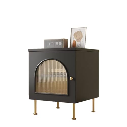 Table d'appoint avec rangement gris pour optimiser les petits espaces
