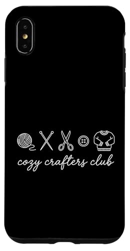 Cozy Crafters �N���u �҂ݎ� �����j�҂� �t�@�C�o�[�A�[�g � �X�}�z�P�[�X iPhone XS Max �p