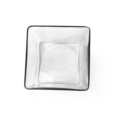 Image of KALAKRITI 5 Inch Clear Square Glass Flower Vase | Modern Cube Decorative Vase for Fresh, Artificial Flowers & Floral Arrangements | Table Centerpiece for Home, Office, Hotel & Restaurant (Pack of 1)