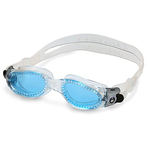Aquasphere Kaiman Gafas de Natación Transparente - Lente Azul