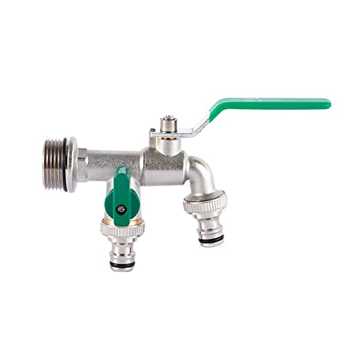 Robinet double sortie 3/4 avec vanne épaissie détachable étanche - 2