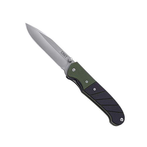 CRKT Ignitor EDC Folding Pocket Knife: Assisted Opening Everyday Carry, Satin Blade, Thumb Stud, Liner Lock, G10 Handle, Pocket Clip 6850