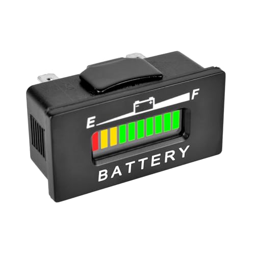 Taikemeti LED Battery Capacity Meter,Charge & Discharge Display,Monitoring The Residual