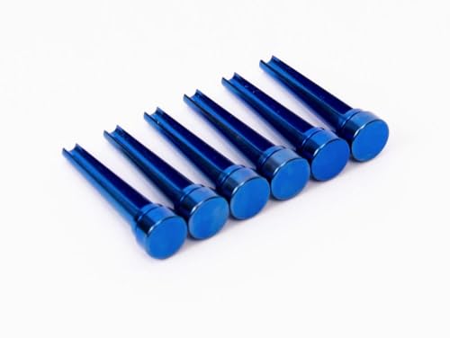 FU-Tone Titanium Acoustic Bridge Pins ? BLUE/AR[XeBbNM^[ubWs/`^/B