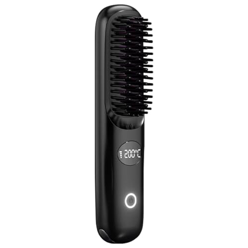 Peigne à lisser portable contre les frisottis des cheveux bouclés