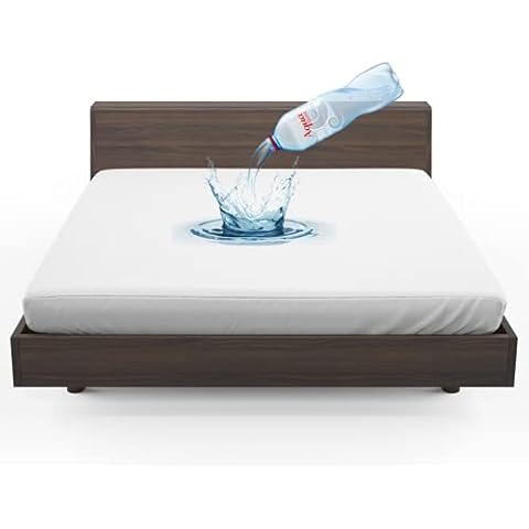 100% Waterproof 30cm Deep Terry Towel Pure Cotton Mattress Protector Super Absorbent Stain Proof Non-Allergenic & Non-Noisy Deep Fitted Bedsheet - Mattress Topper (4ft Small Double (122 x 190cm)) Cover