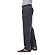 Haggar Premium-Herrenhose, bügelfrei, Klassische Passform, Flache Vorderseite, Freizeithose (Normale und große Größen), grau dunkel, 38W / 34L