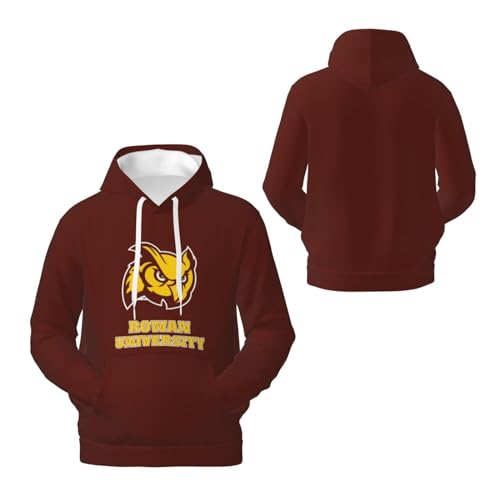Lujzwop Rowan University Men'S Hoodie,Fleece Comfortable Hoodie, Sweatshirt For Men3