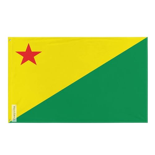 Drapeau Acre Pixelforma en polyester résistant pour intérieur et extérieur