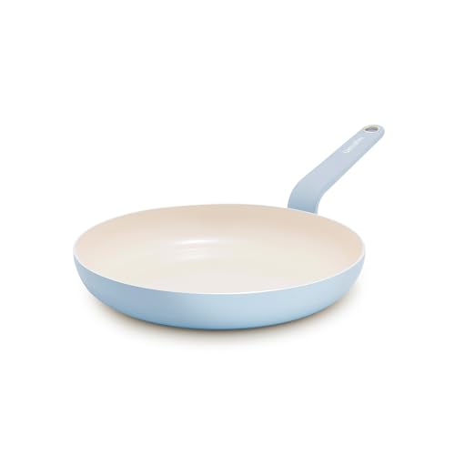 Image of GreenPan Rio Advanced 10 inch Frying Pan Skillet, Ceramic Nonstick PFAS-Free, Induction Ready, Dishwasher and Oven Safe, Blue