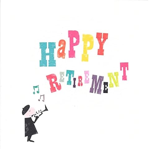 Congratulations on your Happy Retirement Greetings Card for Men - Large Format - Blank Inside Cover