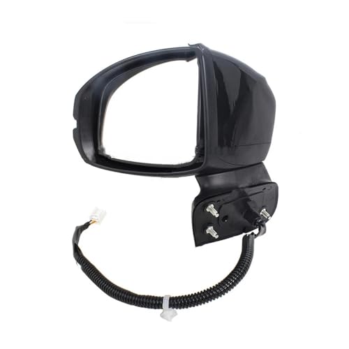 3ピン オートサイドミラー カーウィングドアサイドミラーアセンブリ バックミラーカバーフレーム フィットジャズ GK5 MK4 2015-2020 対応(3pins left)