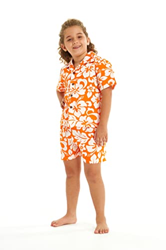 Image of Boys' Aloha Luau Shirt Cabana Set in Signature Prints | 100% Cotton; Button Front Shirt; Signature Tropical Prints; Lightweight Comfort; Vacation Ready