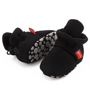 Meckior Newborn Infant Baby Girls Boys Warm Fleece Winter Booties First Walkers Slippers Shoes