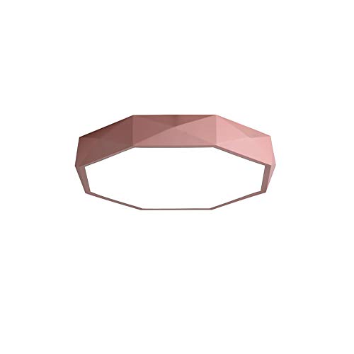Plafonnier LED rose à intensité variable avec télécommande pour entrée - 2