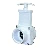 Valterra 6101 PVC Gate Valve, White, 1-1/2 Slip