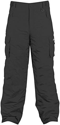 WhiteStorm Elite Men's Mountain Cargo Snowboard Pants (Small, Black)