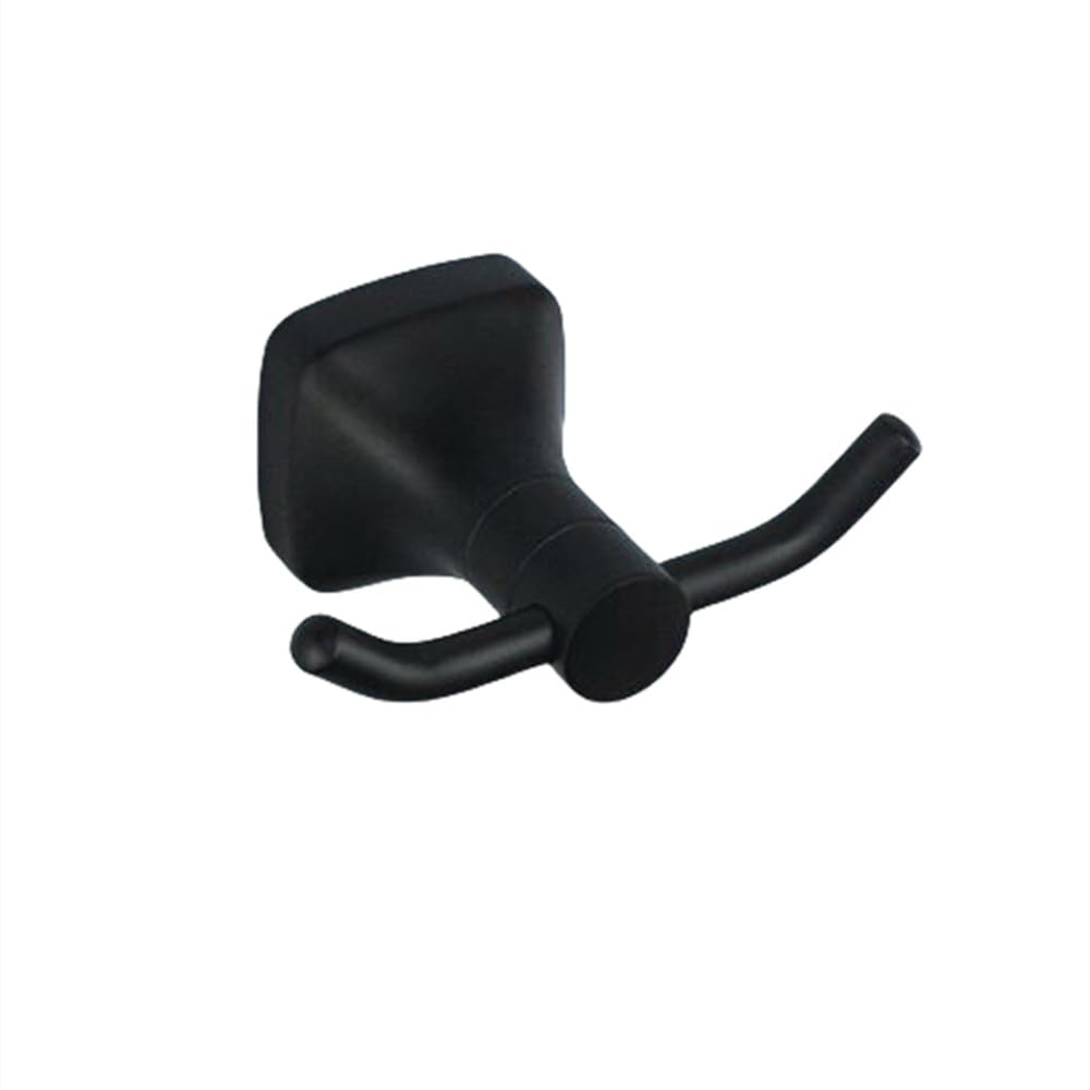 Ensemble d'accessoires de salle de bain noir en acier inoxydable durable