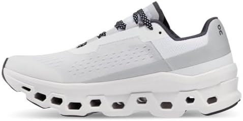 On Women's Cloudmonster Sneakers, All White, 8.5 Medium US