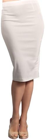 Suddenly Fem Ivory Pencil Skirt for Crossdressing and Transgender