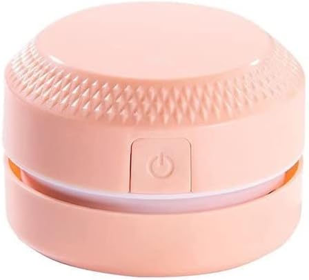 Wireless Vacuum Desktop Cleaner Mini Portable Vacuum Cleaner Office Corner Desk Dust Collector Home Table Sweeper Desktop Coffee Powder Cleaner (Color : Pink, Size : Battery)