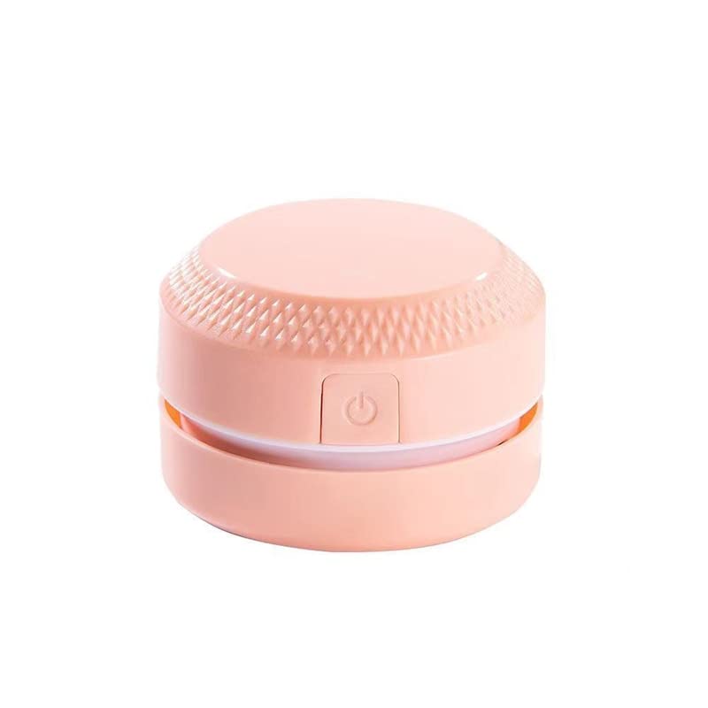 Balayeuse de Table sans Fil Rose et Aspirateur Portable Rechargeable