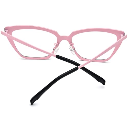 Image of FONEX Colorful Pure Titanium Glasses Frame Women Retro Round Eyeglasses