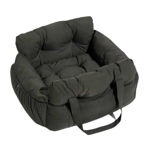 Jingshihaisuペット運転席ポータブルペット輸送シート水洗い可能安全で快適な拡張可能運転ベッド犬ソファベッド天然コットンクッション洗濯機で洗える犬用ドライビングボックスカーシートアウトドアカークッションカーシートカーアクセサリー通気性ボックスペット