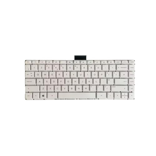Teclado HP Stream 14-ax100 para portátil blanco recambio con distribución UK