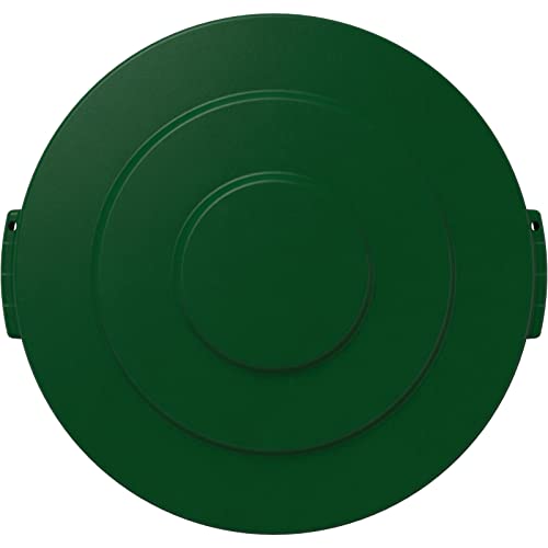 Image of SPARTA Bronco Lid for 10 Gal. Trash Can, Durable, Food-Safe, NSF and HACCP-Compliant, Lid for Commercial Use (Container Sold Separately - Fits Bronco Only), Polyethylene, 10 Gallon, Green (Pack of 6)