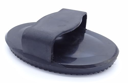 Large Soft Rubber Grooming Curry Comb for Horses and Pets - Thumbnail 2