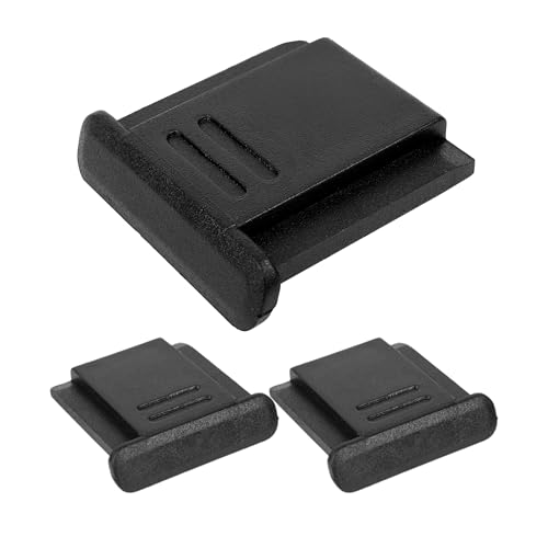 Copri slitta flash esterno, set di 3, copri slitta per i modelli Panasonic serie DMC-FZ, serie G, modelli Canon ad eccezione di EOS M, hot shoe cover per macchina fotografica, coperchio di protezione