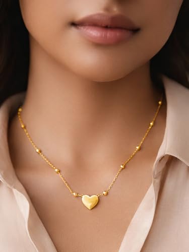 Image of Rubans Demi Fine Stainless Steel Pendant Chain Daily Gift for Women & Girls