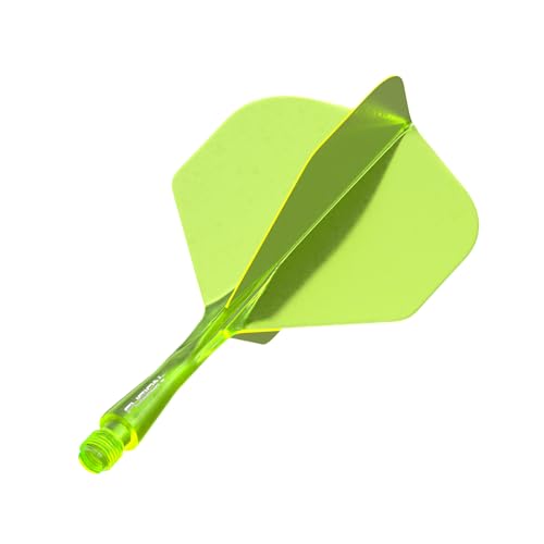 WINMAU Darts Fusion Integrated Flight & Shaft System - No.2 Shape & Design - Yellow Colour, Short Length, Short (22mm) - Image 2