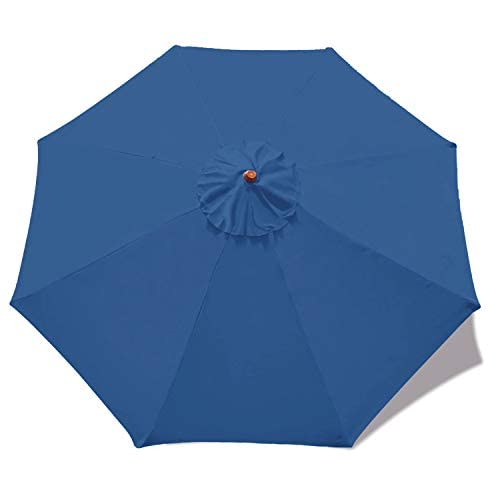 Image of MASTERCANOPY Patio Umbrella 9 ft Replacement Canopy for 8 Ribs-Dodger Blue Canopy Only