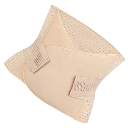 CLISPEED Faja Postparto Moldeadora y Reductora Mujer Color Carne, Cinturón Abdominal Ajustable para Recuperación tras Parto Natural y Cesárea, Tejido Transpirable y Compresión Firme